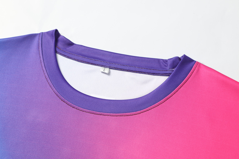 Football T-shirts-Crew Neck 150G Reversible Moisture Transfer - Purple-05