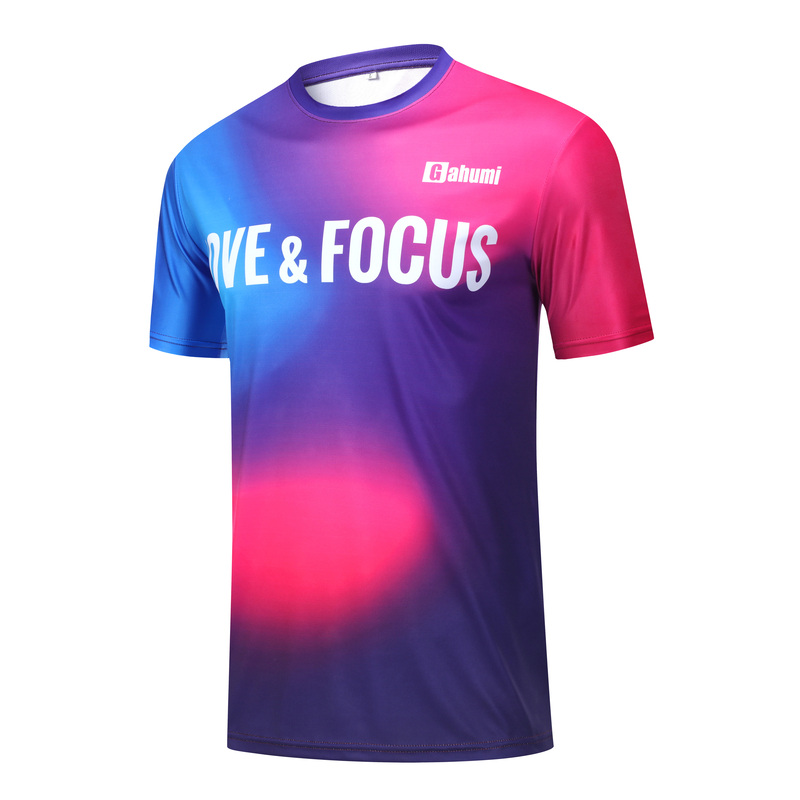 Football T-shirts-Crew Neck 150G Reversible Moisture Transfer - Purple-03