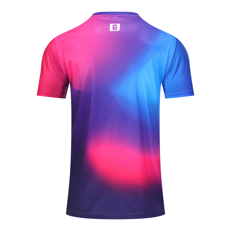 Football T-shirts-Crew Neck 150G Reversible Moisture Transfer - Purple-04