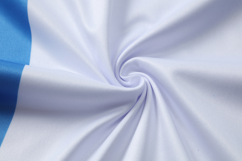 Football T-shirts-V-Neck 150G Reversible Moisture Transfer - Blue & White-04